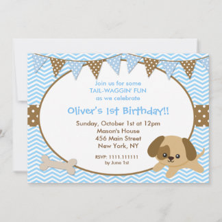 Puppy Birthday Party Invitations