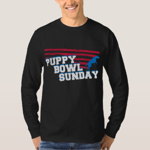 Puppy Bowl Sunday Cute Dog Lover Gift T-Shirt