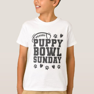 Puppy Bowl Sunday Super Footll Game Party Dogs Dog T-Shirt
