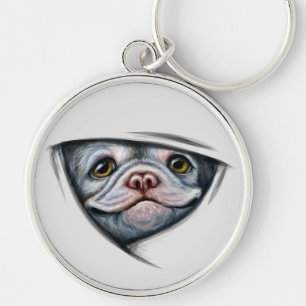 Puppy Bulldog  Key Ring