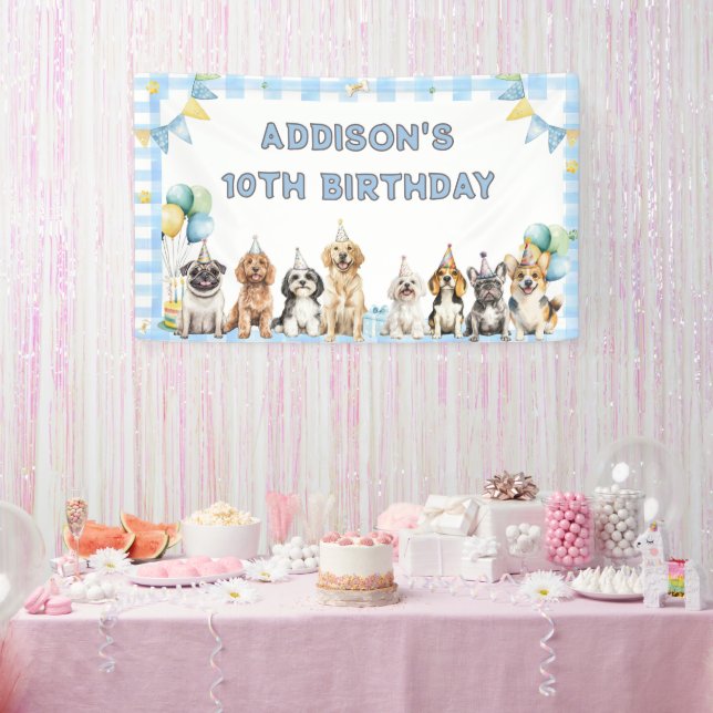 Puppy Calling All Pawty Animals Birthday  Banner (Party)