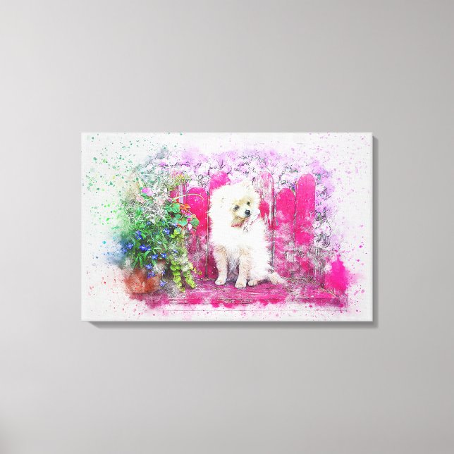 Puppy Canvas Print (Front)