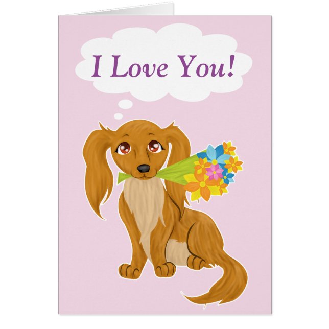 Puppy Card (Personalise) (Front)