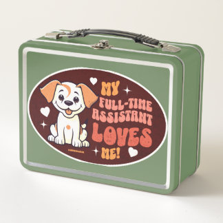 PUPPY CARTOON METAL LUNCH BOX