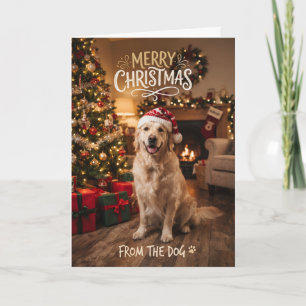 Puppy Christmas From The Dog Card