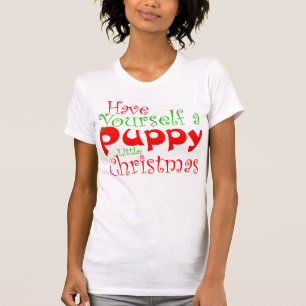 Puppy Christmas Holiday T-Shirt