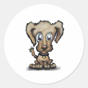 Puppy Classic Round Sticker