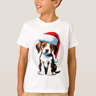 Puppy Claus Christmas Charm T-Shirt