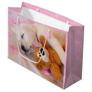 Puppy cuddles 02 large gift bag