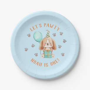 Puppy Dog Birthday Party Paper Plates