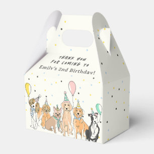 Puppy Dog Birthday Thank You Favour Box