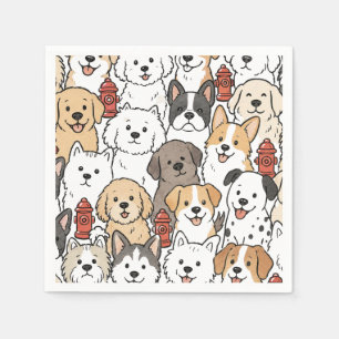 Puppy Dog Cocktail Napkins