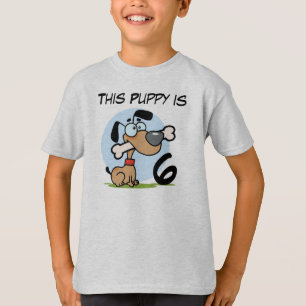 Puppy Dog Customisable Birthday Tshirts