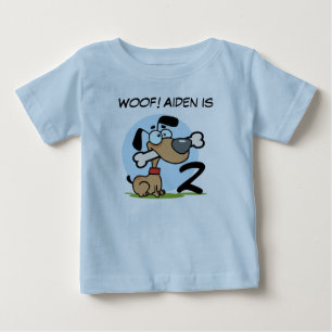 Puppy Dog Customisable Birthday Tshirts