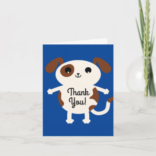 Puppy Dog Cute Colourful 1st Birthday Party Theme Card