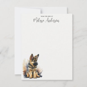Puppy Dog Cute Personalised German Shepherd Card