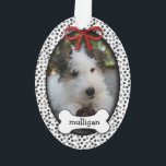 Puppy Dog First Christmas OR Commemorative Ornament<br><div class="desc">This super cute ornament is displayed as a "Puppy's First Christmas" ornament -- which is a great way to celebrate the newest furry addition to any family (Makes a terrific stocking stuffer!) -- but you may personalise with dog's photo, dog's name on the front, and change sentiment on the back...</div>