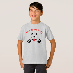 Puppy Dog Lets Pawty Birthday Kid T-Shirt