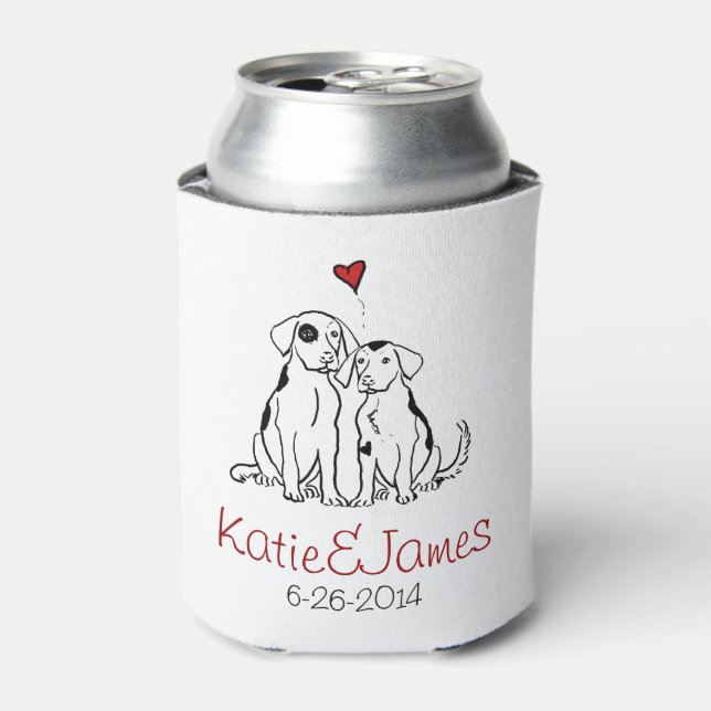 Puppy Dog Love Can Cooler (Can Front)