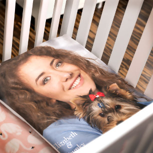 Puppy Dog Lover Pet Photo Cute Personalise Fleece Blanket