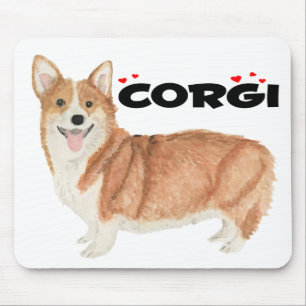 Puppy Dog Lover Watercolor Pembroke Welsh Corgi Mouse Mat