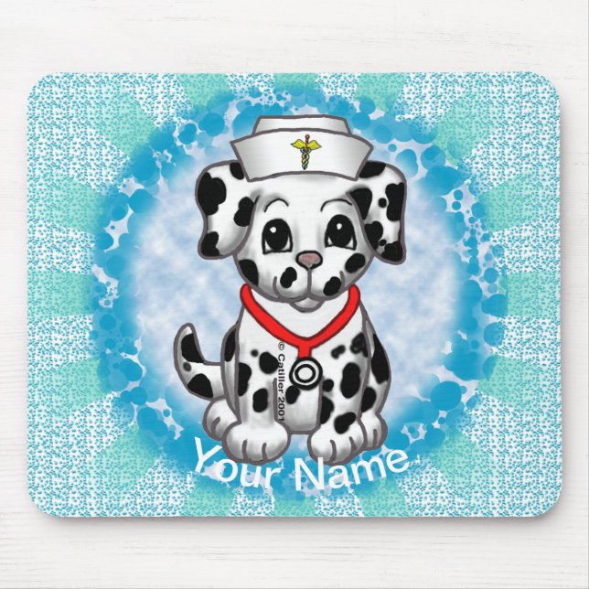 Puppy dog nurse  mouse mat (Front)
