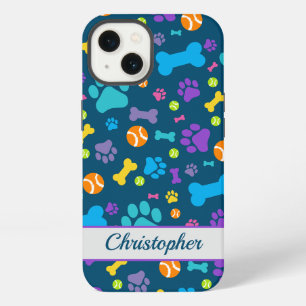 Puppy Dog Paw Print  Pattern iPhone 13 Case