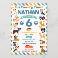 Puppy Dog Paw-ty Aminals Birthday