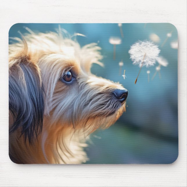 Puppy Dog Pet Animal Tranquil Peaceful  Mouse Mat (Front)