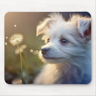 Puppy Dog Pet Animal Tranquil Peaceful Mouse Mat