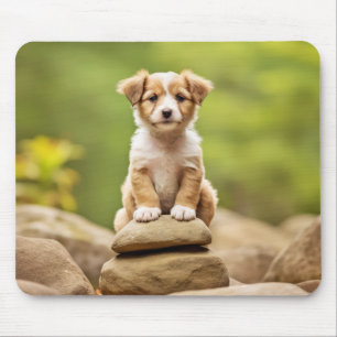 Puppy Dog Pet Animal Tranquil Peaceful Mouse Mat