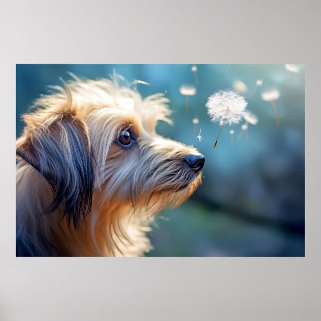 Puppy Dog Pet Animal Tranquil Peaceful  Poster (Front)