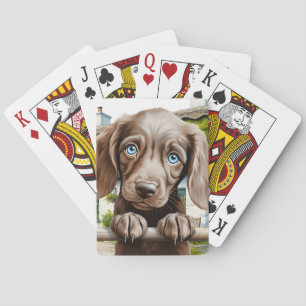Puppy Dog Playing Stocking Stuffer Cards