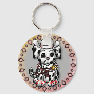 Puppy Dog Sheriff Key Ring