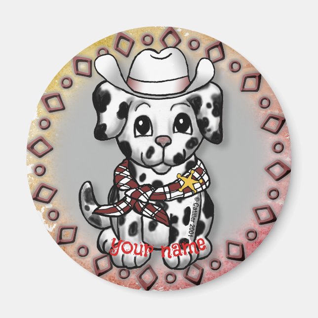 Puppy Dog Sheriff magnet (Front)