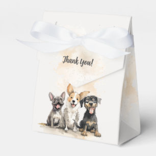 Puppy Dog Tails Boy Baby Shower Thank You Favour Box