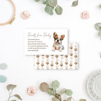 Puppy dog themed baby shower books request
