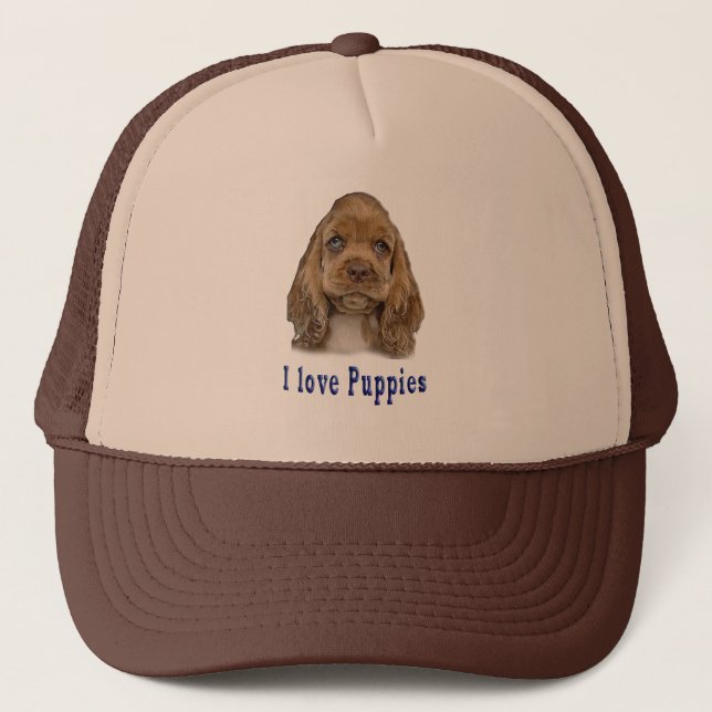 Puppy Dog Trucker Hat (Front)