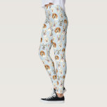 Puppy Dog Watercolor Pattern Leggings<br><div class="desc">Cute dog pattern leggings for dog lovers. These dogs were hand painted with watercolor.</div>