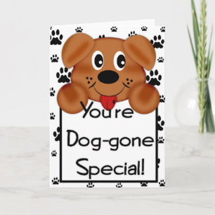Puppy Dog You're Dog-gone Special Valentine Card