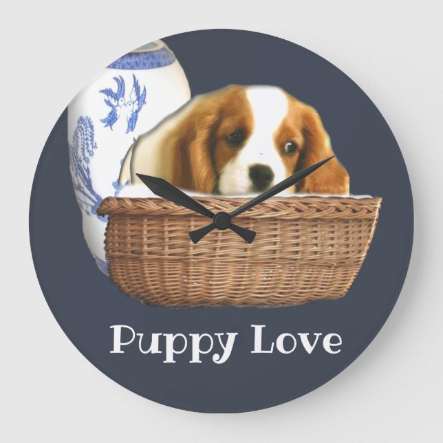 Puppy Dogs Large Clock (Front)