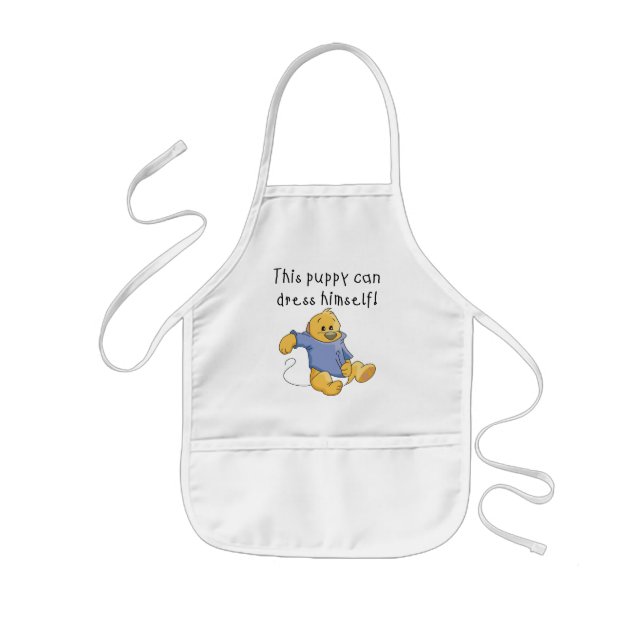 Puppy Dress Up Tshirts and Gifts Kids Apron (Front)