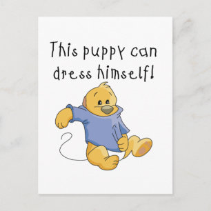 Puppy Dress Up Tshirts and Gifts Postcard