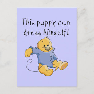 Puppy Dress Up Tshirts and Gifts Postcard