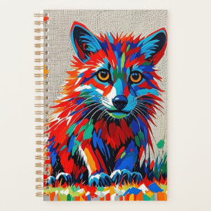 Puppy Expressive abstract animal art design Planner