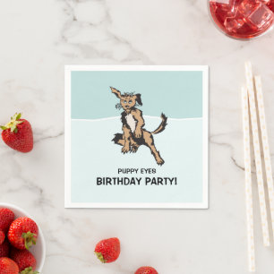 Puppy Eyes Birthday Party! Napkin