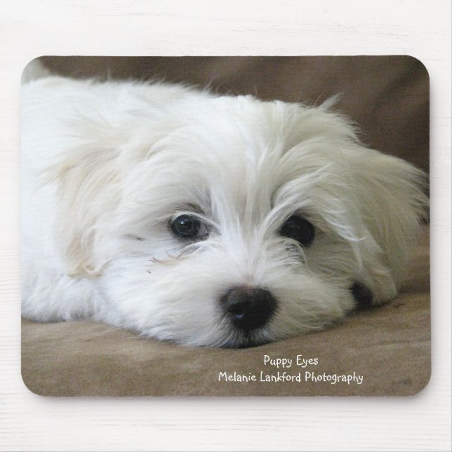 Puppy Eyes Mouse Mat (Front)