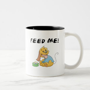 Puppy Feed Me Tshirts and Gifts Two-Tone Coffee Mug