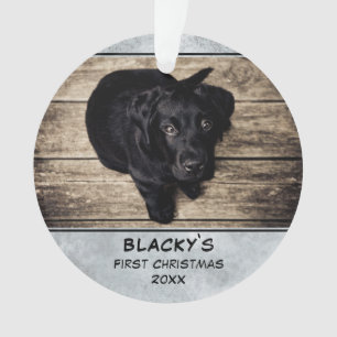 Puppy First Christmas Dog Pet Photo Keepsake Ornament