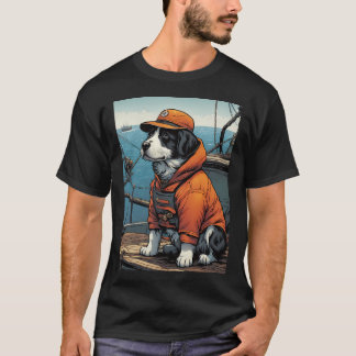 Puppy Fisherman T-Shirt